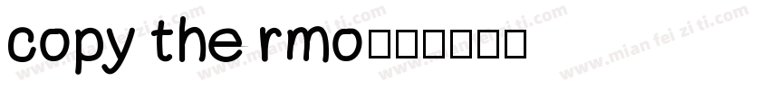 copy thermo字体转换